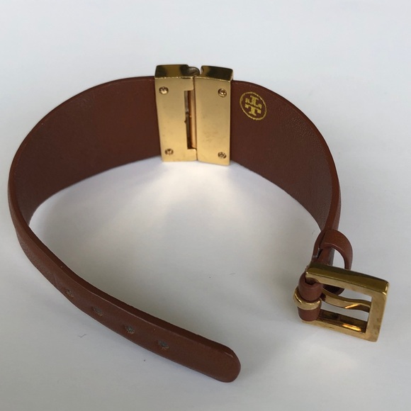 Tory Burch Leather Cuff Bracelet - Picture 5 of 8